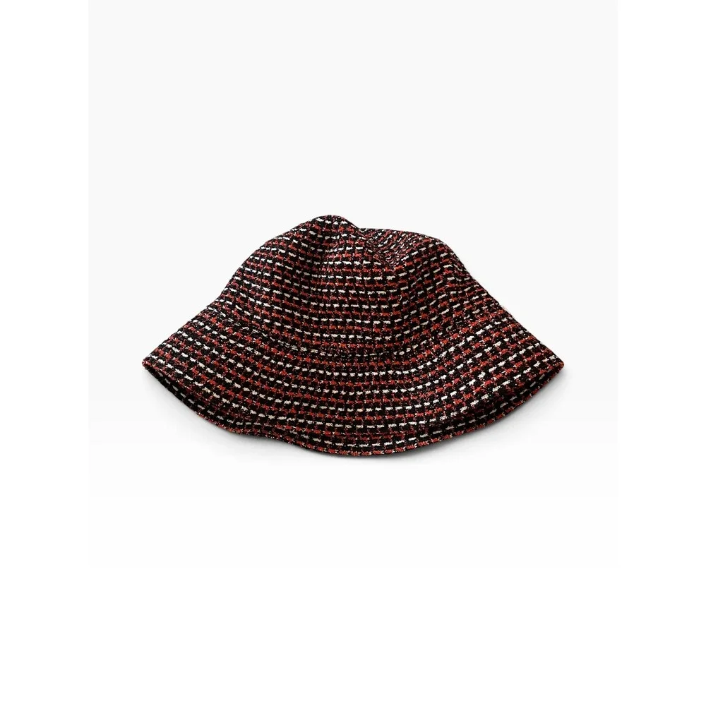 Kangol Maze Jacquard Bucket Hat Red Black White Woven K3554 Mens Size M